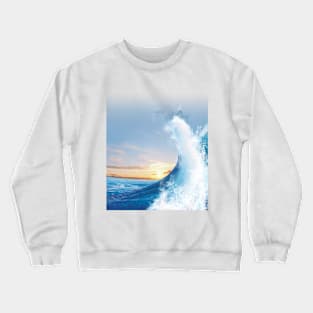 sea waves Crewneck Sweatshirt